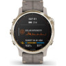 Часы GARMIN FENIX 6S PRO SOLAR LIGHT GOLD WITH SHALE GREY SUEDE BAND 010-02409-26